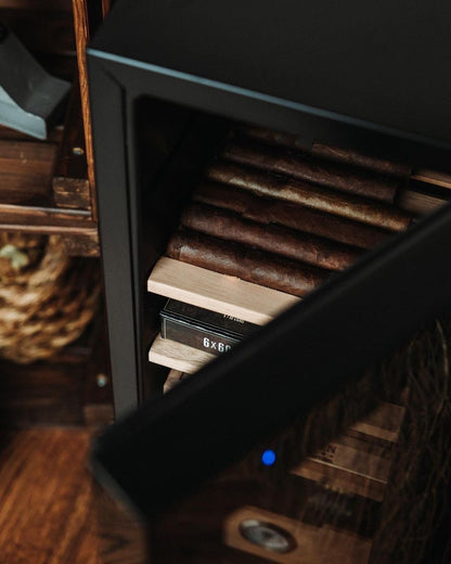 KingChii 33L Electric Cigar Humidor with Cedar Shelves & Hygrometer