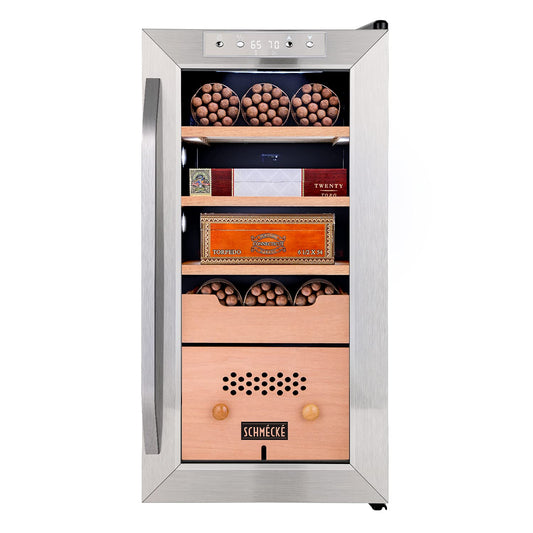 SCHMÉCKÉ 250-Count Electric Cigar Humidor with Cooling, Heating & Humidity Control