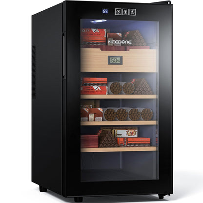 NEEDONE 48L Electric Cigar Humidor with Heating & Cooling System