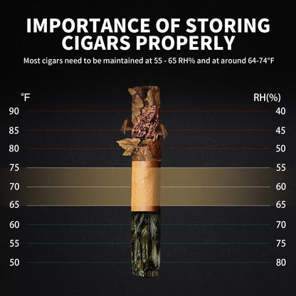 NEEDONE 48L Electric Cigar Humidor with Heating & Cooling System