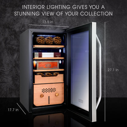 SCHMÉCKÉ 250-Count Electric Cigar Humidor with Cooling, Heating & Humidity Control
